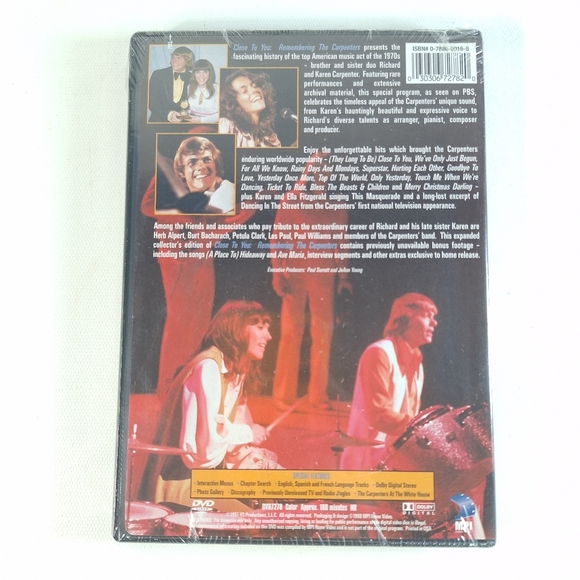 Close to You Remembering the Carpenters DVD, Brand New - Picture 2 of 5